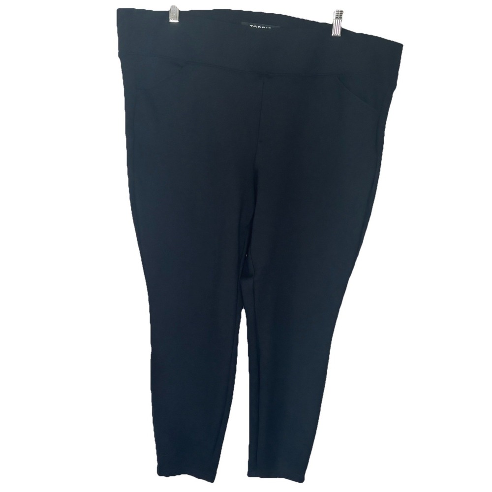 Torrid Pixie Pants Black Ponte Womens 3R Black Hi-Rise Super Skinny Leg Classic